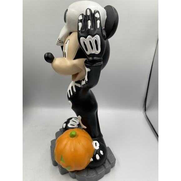 Disney Mickey Mouse Skeleton Halloween Statue Figure Decoration - Picture 7 of 13